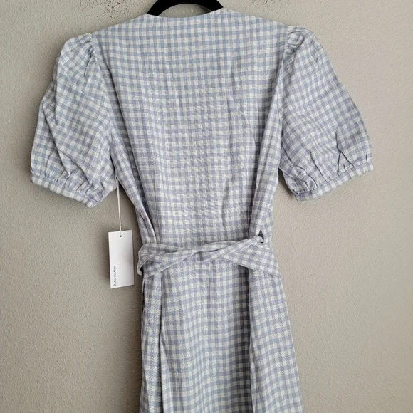 knee length dresses for ladies Grace Linen Shift Dress with Fringed Hem – Montaigne Paris main image 1